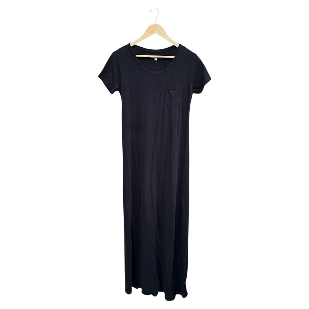 Natural by Known Supply Womens Black 100%‎ Organic Cotton Maxi T-shirt Dress SzM